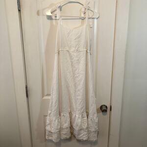 Jessica Johnson Women's Dress White Tiered Midi Clare Size XS NWT's $298 NEW